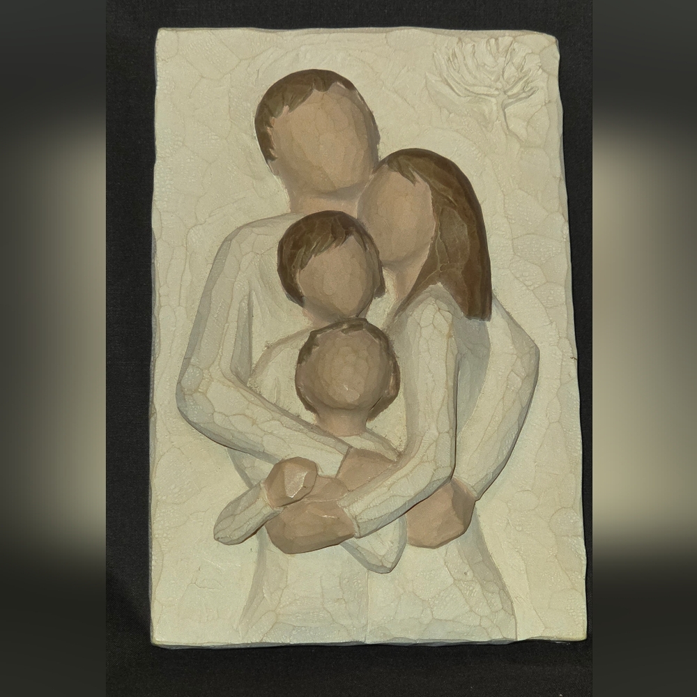 Willow Tree Family Of 4 Plaque 6x4"